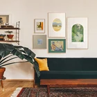 Новый скандинавский ландшафт, современная картина для гостиной, ретро-фигурка, цветочный постер, Картина на холсте, Настенная картина, украшение для дома без рамки