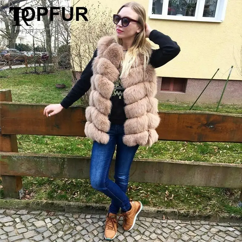 Жилет из натурального меха лисы цельный жилет натуральной кожи оптовая продажа