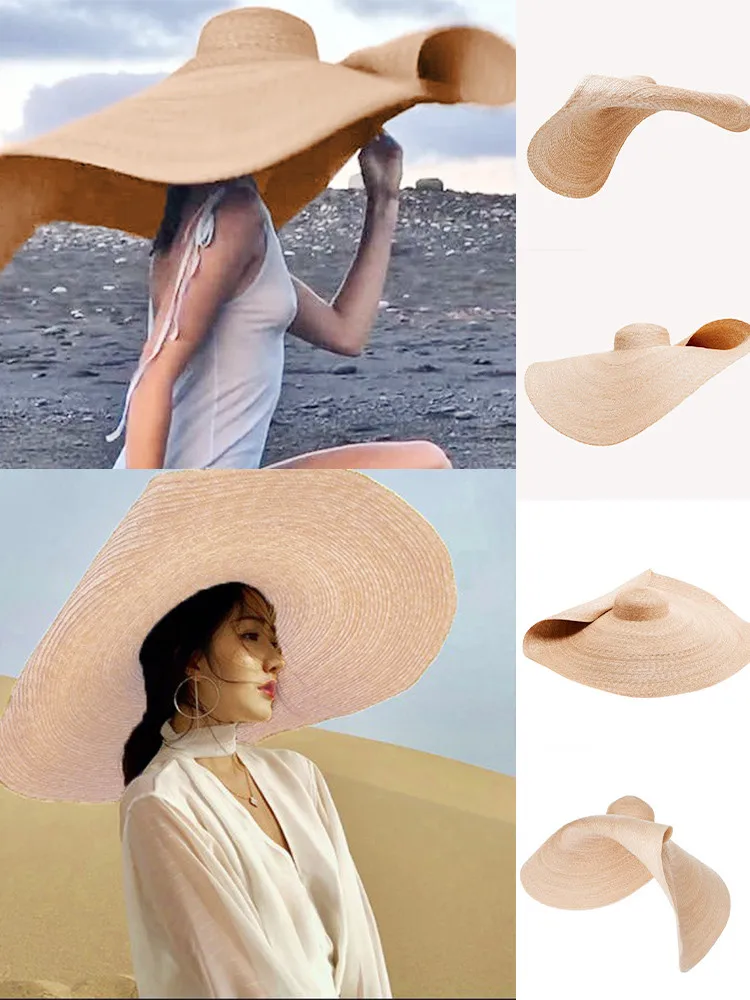 

JAYCOSIN Fashion Large Sun Hat Beach Summer Anti-UV Sun Protection Foldable Straw Cap Novelty Cool Hats For Women Sombrero Mujer