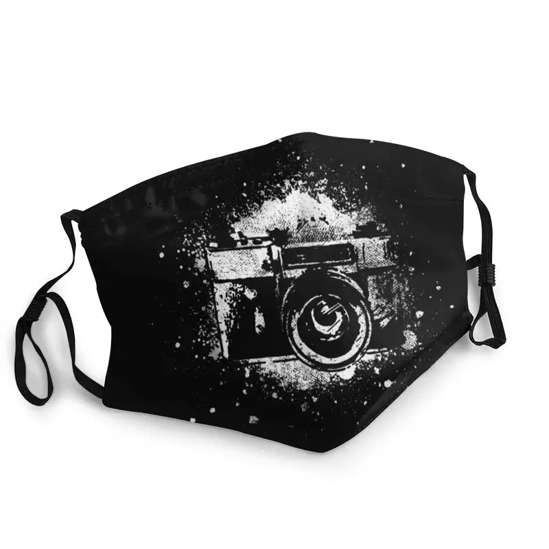 

Washable Retro Camera Photography Face Mask Photographer Anti Haze Protection Cover Mask Respirator Muffle