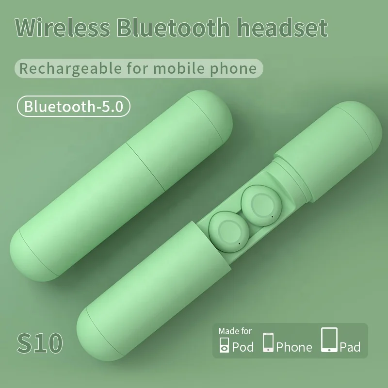 Беспроводные TWS-Наушники Mini S10 с поддержкой Bluetooth 5 0 и сенсорным управлением