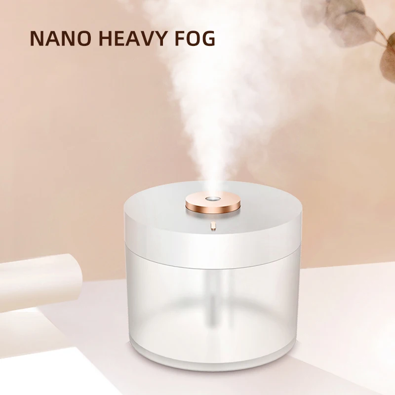 

Wireless Ultrasonic Humidifier USB Rechargeable 780ml Aroma Diffuser Battery Powered Humidifier with Atmosphere Lamp Mist Maker