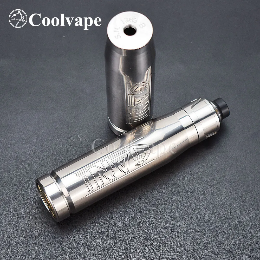 

Gani Mod Mechanical MOD KIT MOD VAPE with Hellfire Maverick 22mm rda Haku rda afc ring Vape 18650 Battery Vape Kit