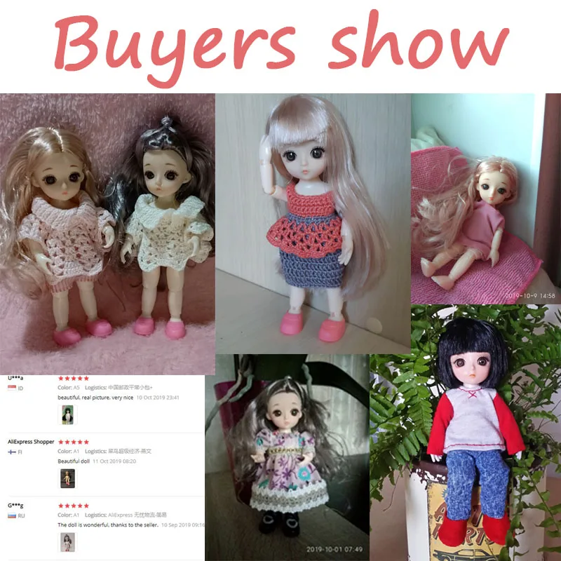 16 см BJD куклы 13 совместный подвижный 1/12 куклы-принцессы игрушки макияж одеваются голый обнаженный милый ребенок кукла игрушка для детей Подарки