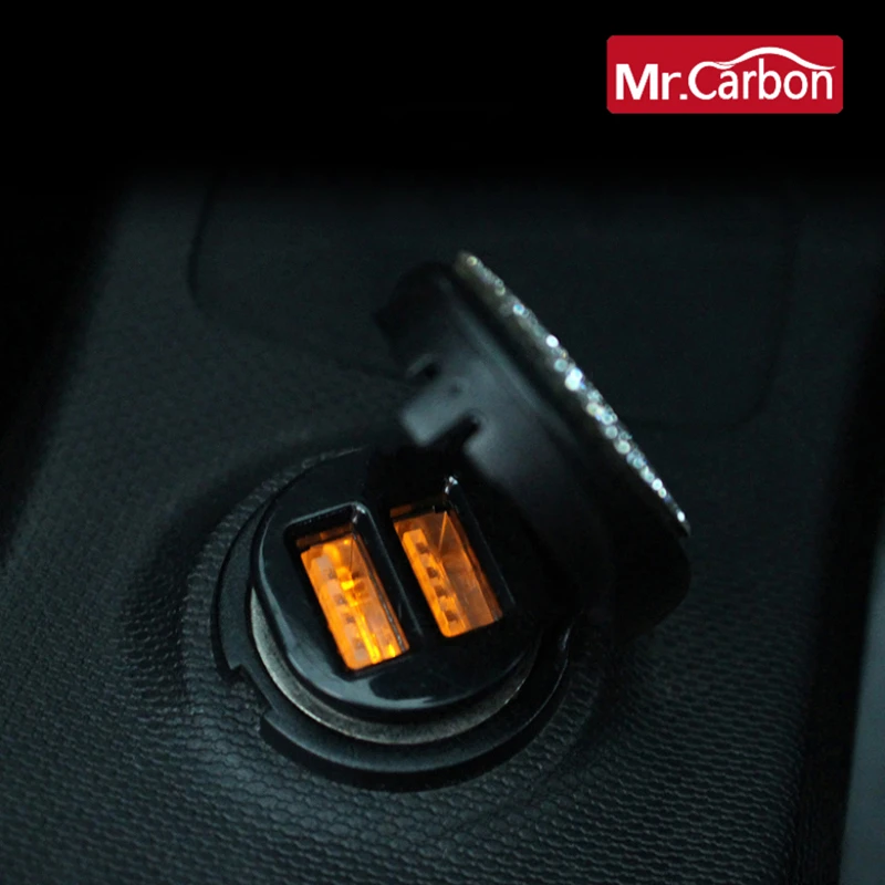 

Автомобильный USB Высокоскоростной зарядный интерфейс 4A двойной выход зарядный адаптер для Smart 450 451453 Fortwo Forfour аксессуары для интерьера