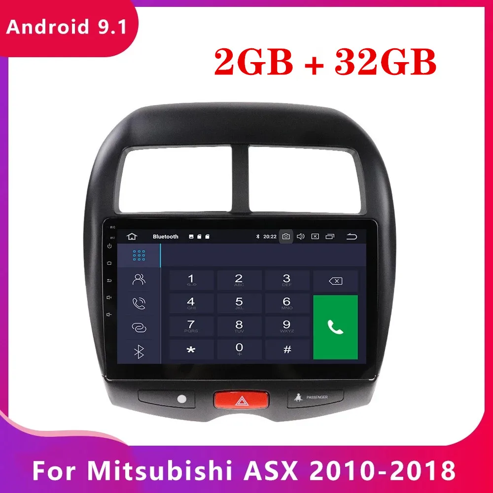 Автомобильный IPS сенсорный экран система Android 9 0 стерео для Mitsubishi ASX 2010-2017 CITROEN C4