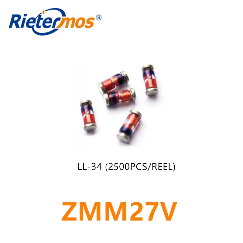 2500 шт. ZMM27V ZMM27 LL34 1206 27V 0,5 W SMD