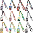 Шнурок для ключей BH1729 в японском стиле аниме, альпака, динозавр, кактус, чехол для идентификационной Карты, брелок для идентификационной Карты, держатель для знака, аксессуары для ремня на шею