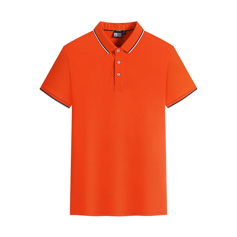 

Summer leisure short sleeve Polo shirt pure color short sleeve lapel