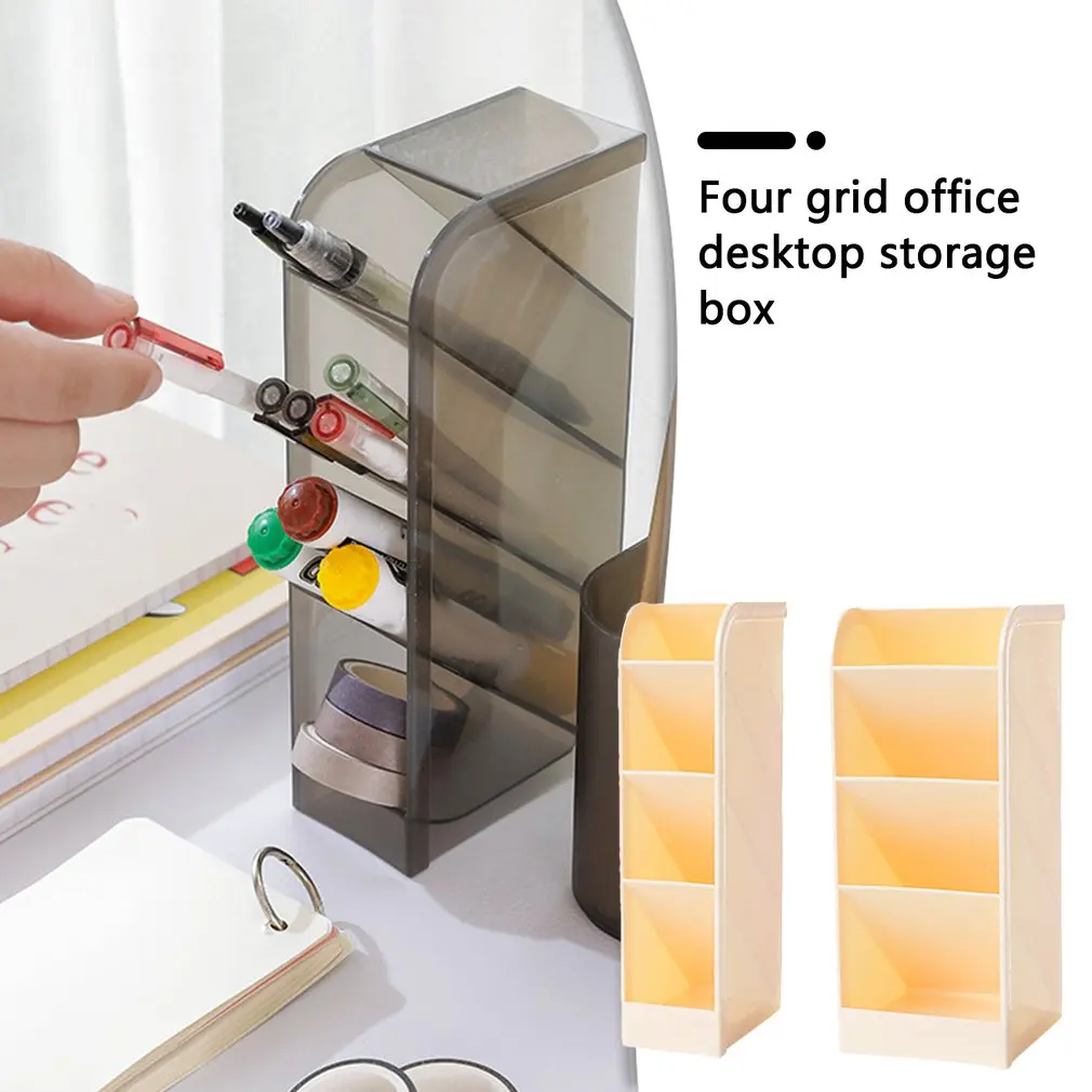 Новый креативный 4 сетчатый пластиковый органайзер для рабочего стола Офисная