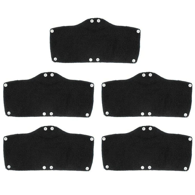 

Reusable Safety Helmets Sweat Band Snap-On Industrial Hard Hats Sweatband, 5 PCS, Blue /Gray/ Black