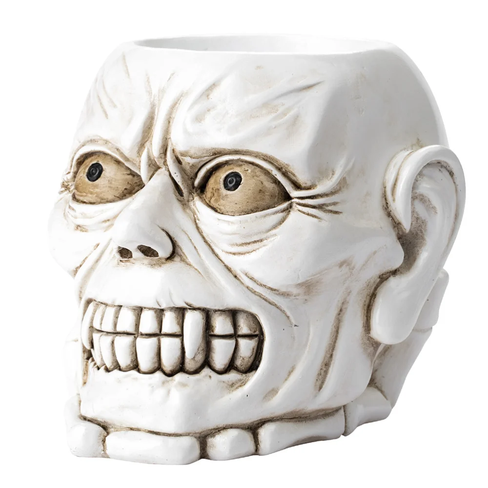 

1Pc Shape Storage Container Decorative Pen Holder Desktop Organizer White