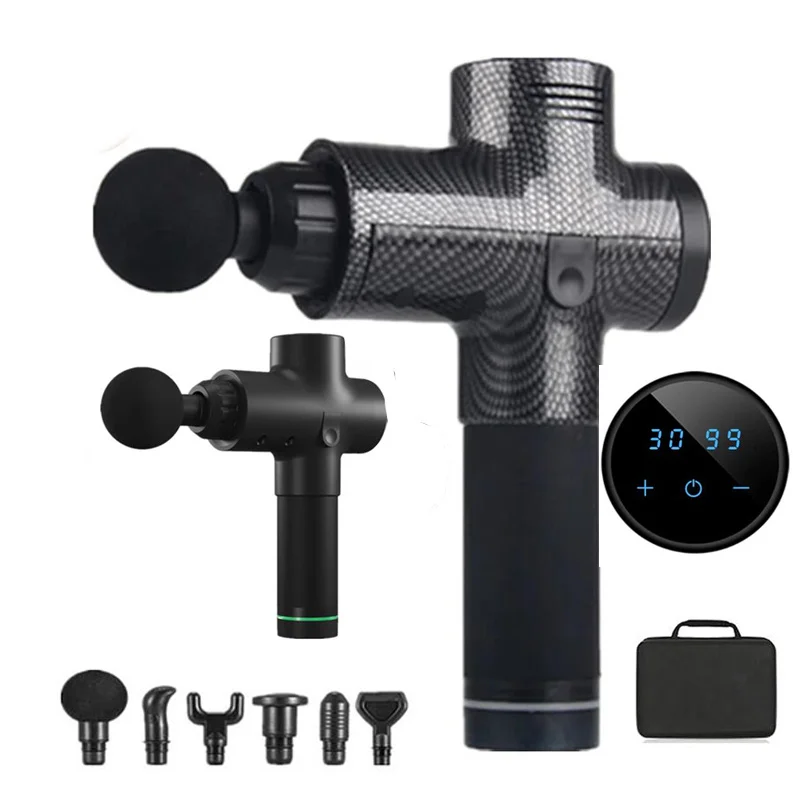 

Массажный пистолет с сенсорным экраном и ЖК-дисплеем, 30 скоростей