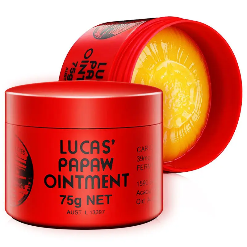Australia Lucas PAPAW Soothing Ointment 75g Eczema Diaper Barrier Nappy Rash Cream Open wound Papaya Feet Minor Burn Cuticles