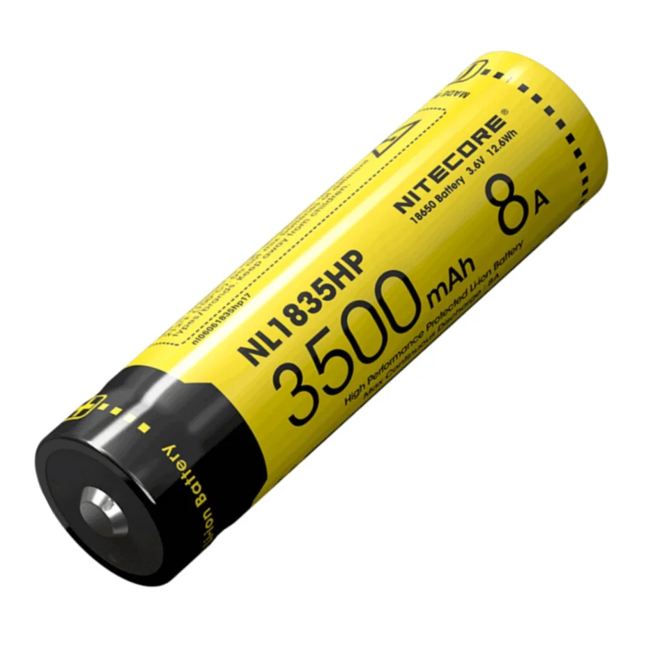 Литий ионный аккумулятор Nitecore NL1835HP 18650 3500 мАч 3 6 В Вт/ч 8 А|Портативные