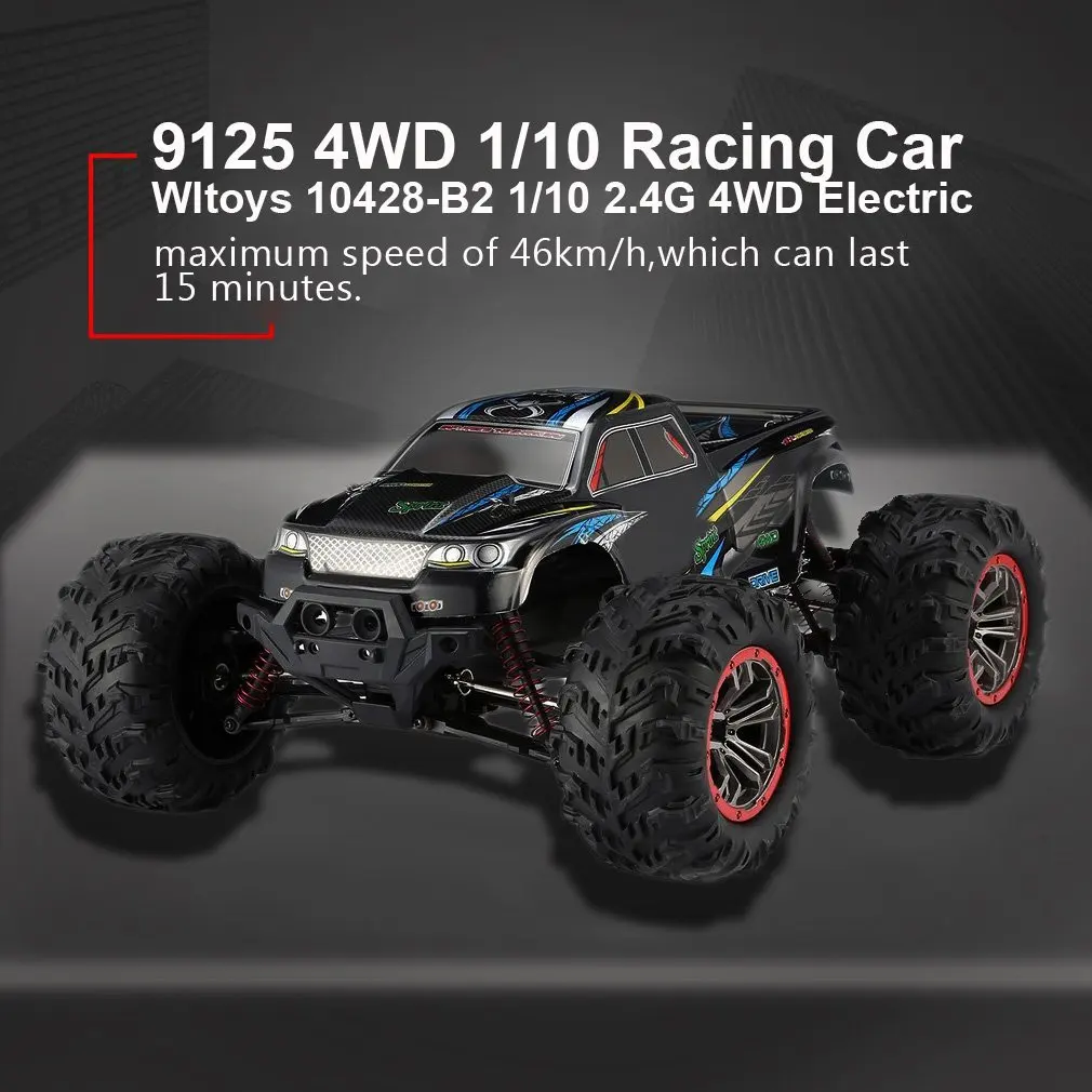 9125 4WD 1/10 RC гоночный автомобиль игрушки с высокой скоростью 46 км/ч Электрический сверхзвуковой грузовик внедорожник багги игрушки RTR высокое качество