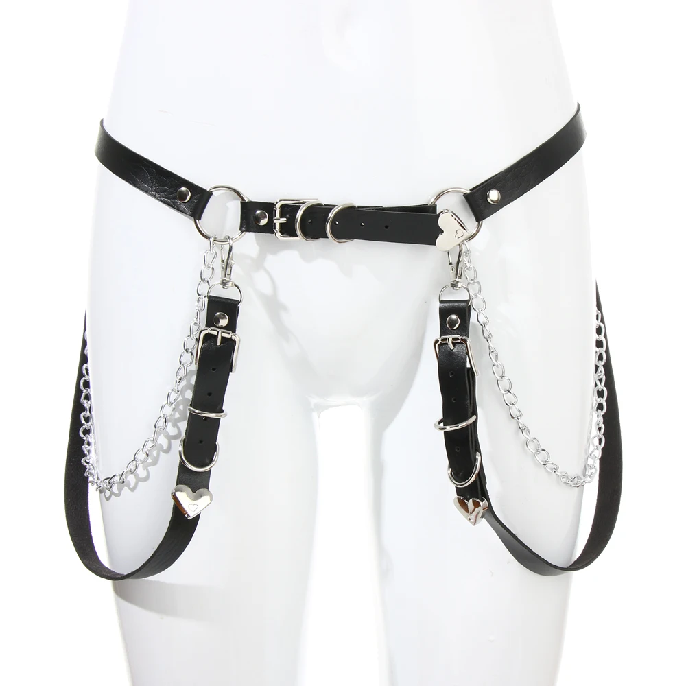 Ремень женский из искусственной кожи пикантный пояс для юбки в стиле хип хоп рок