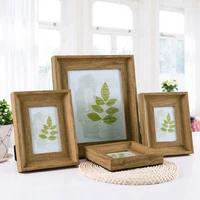 2021 retro photo frame nordic wooden desktop picture frame wall hanging photo box table gifts home decor crafts 456710 inch