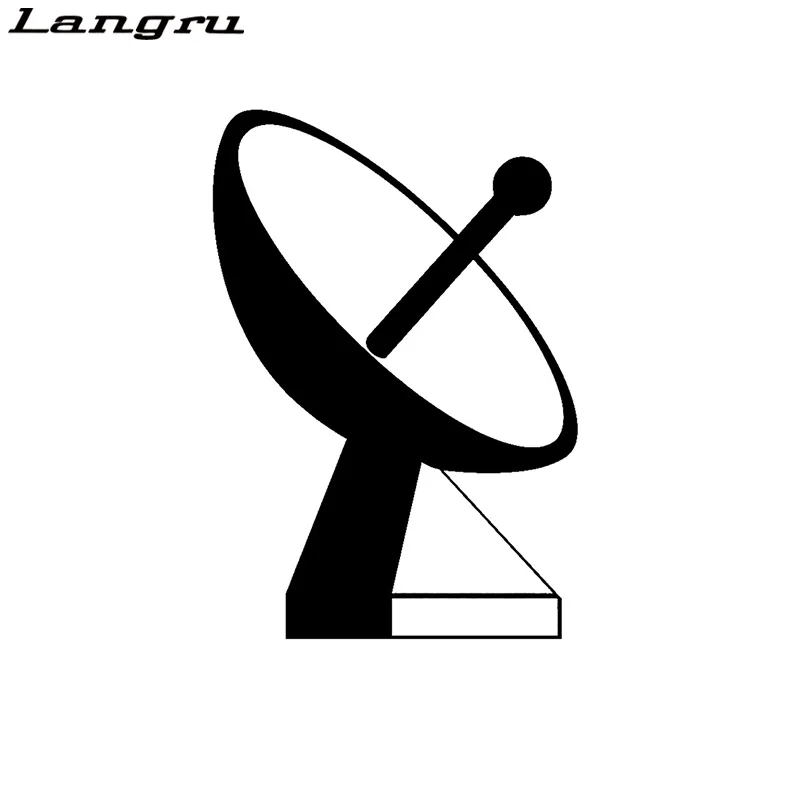 Langru 11 5 см * 16 6 спутниковая тарелка с наземной станцией модные виниловые наклейки