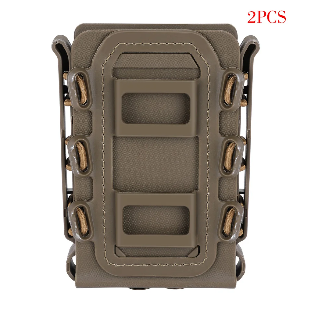 

New 2 Pieces Outdoor 5.56 7.62 Magazine Pouch Quick Release Fast Mag Nylon Holster Case Box Replacement for Molle System Belt