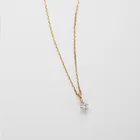 Ожерелье-цепочка из серебра 925 пробы с цирконием AAA, блестящий кулон, подарочное колье, свадебные украшения NK066