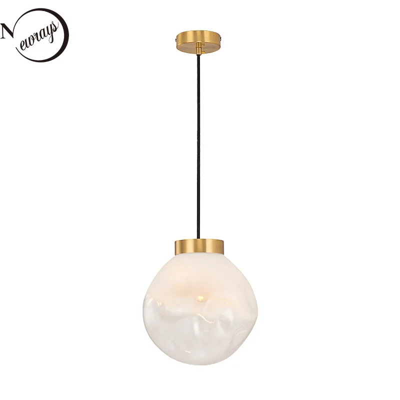 Современная подвеска из Латунного стекла лампа Скандинавская простота