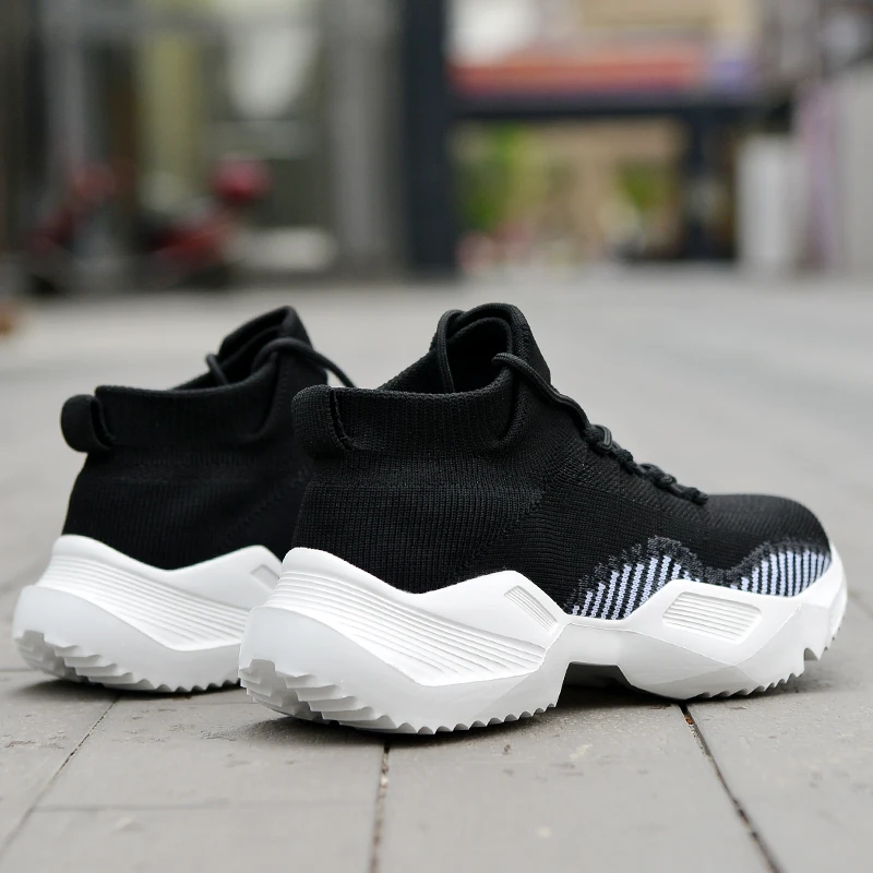 Мужские и женские кроссовки для бега носки на толстой подошве Мужская обувь