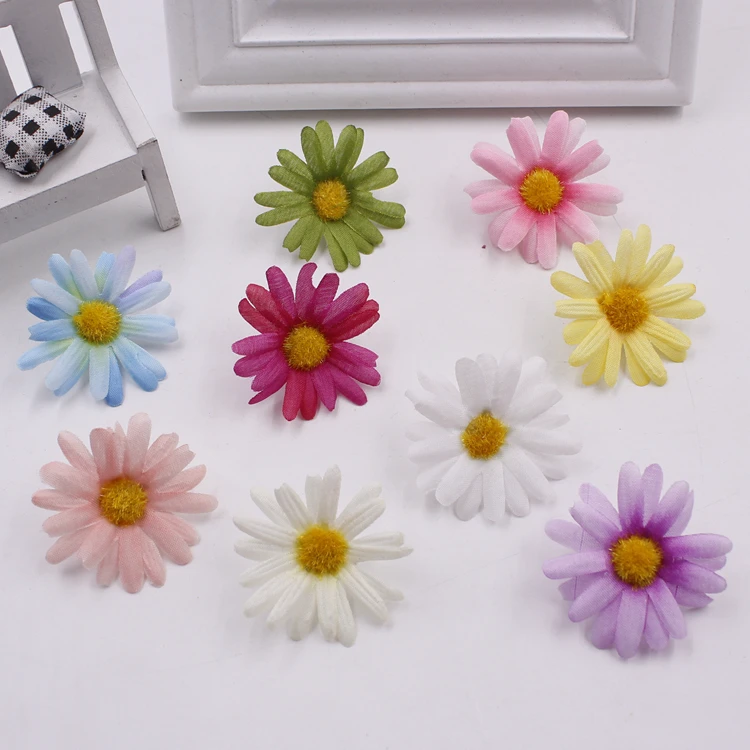 10 шт./партия праздничные мини венки с ромашками для украшения автомобиля на