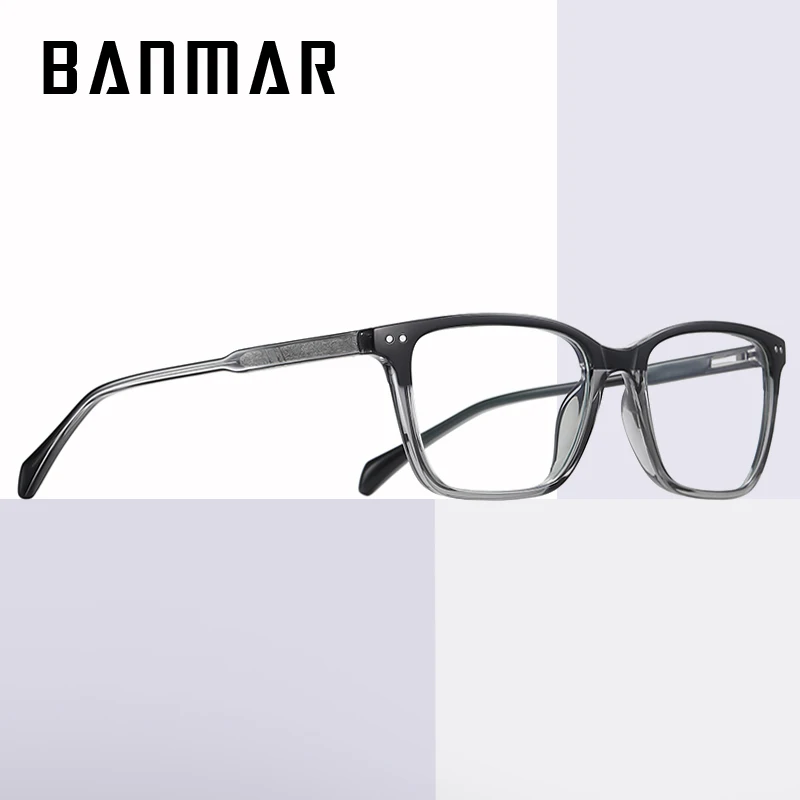 

BANMAR TR90 Anti Blue Light Computer Glasses Rectangle Frames Men High Quality Women Anti Blue Rays Transparent Gaming Goggle