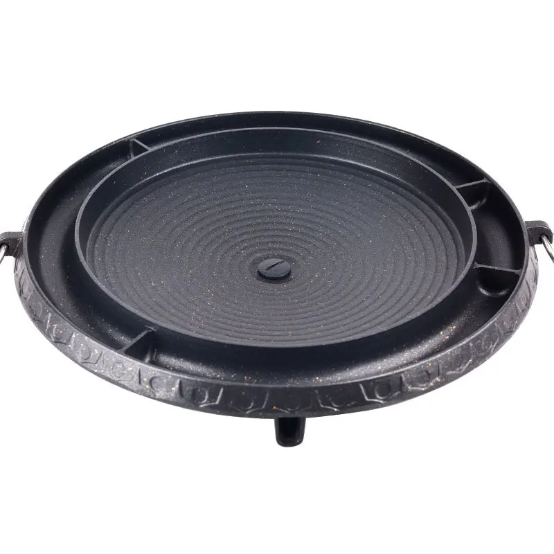 Корейское блюдо для барбекю квадратная утолщенная каменная жареная мясная