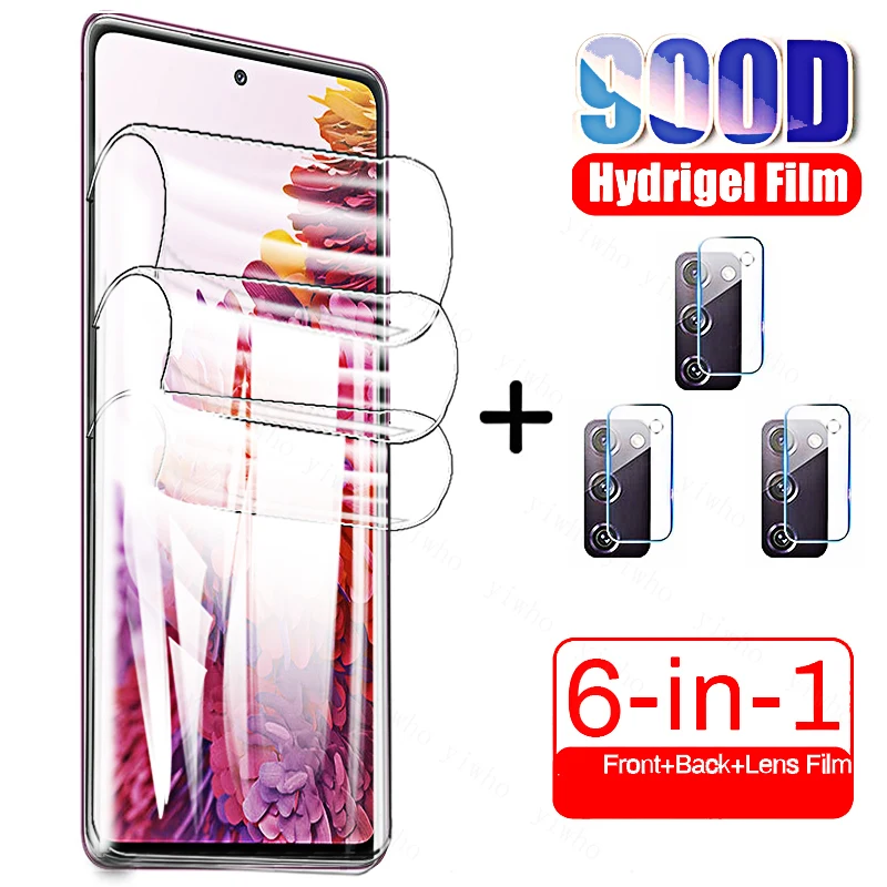 

Передняя и задняя Гидрогелевая пленка для Samsung Galaxy S20 FE 5G, защитная пленка для экрана Samsungs20fe Galaxi S20 S20 Ultra S20 Plus, стекло для камеры
