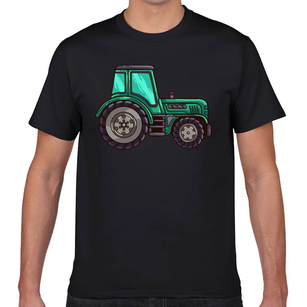 

Tops T Shirt Men tractor driver Vogue Vintage Geek Print Male Tshirt fa004