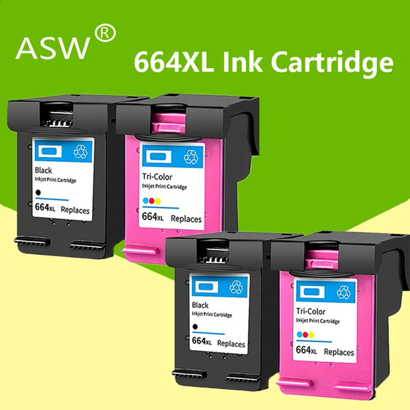

4PK 664XL ink cartridge replacement For HP664XL 664 for HP DeskJet 1115 2135 3635 1118 2138 3636 3638 4536 4676 Printer