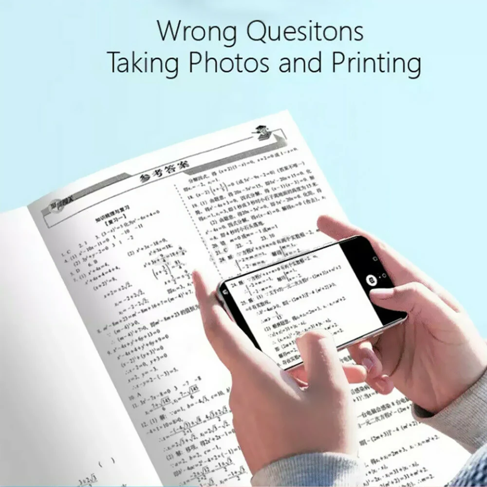 Миниатюрный термопринтер с беспроводной поддержкой Bluetooth портативный карманный