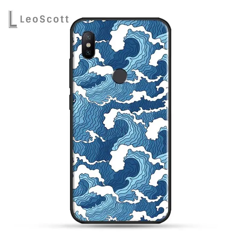

Waves case for airpods cover Phone Case For Xiaomi Redmi note 7 8 9 t k30 max3 9 s 10 pro lite