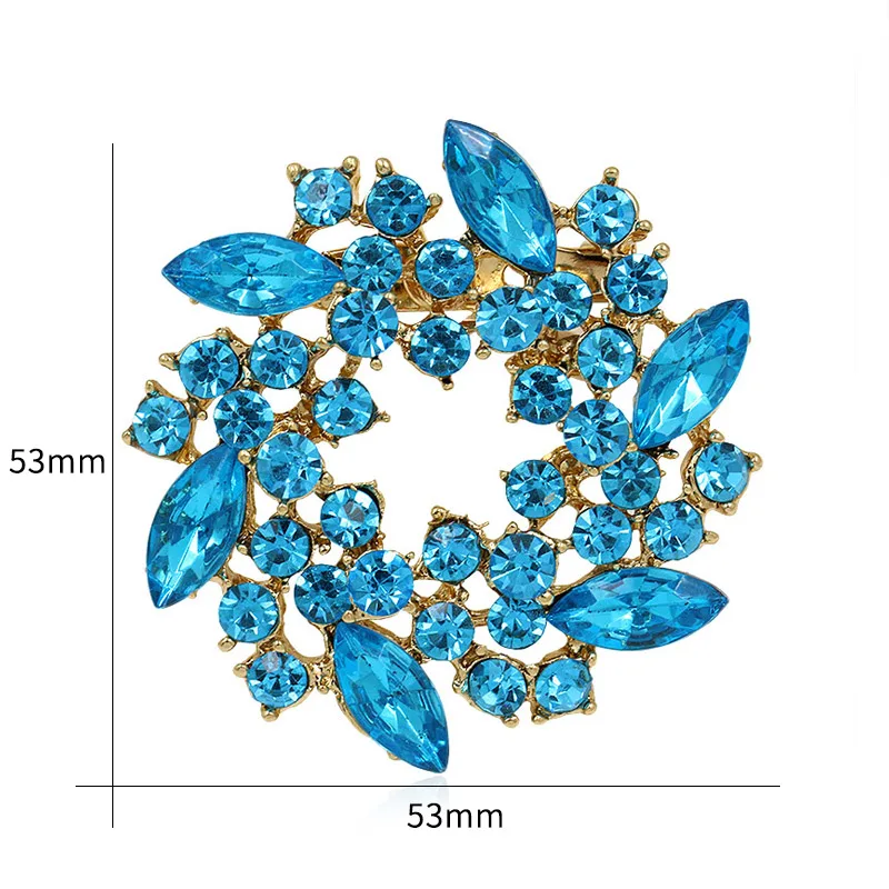 Брошь в виде цветочной гирлянды MIEG ювелирные изделия для платья булавки букета