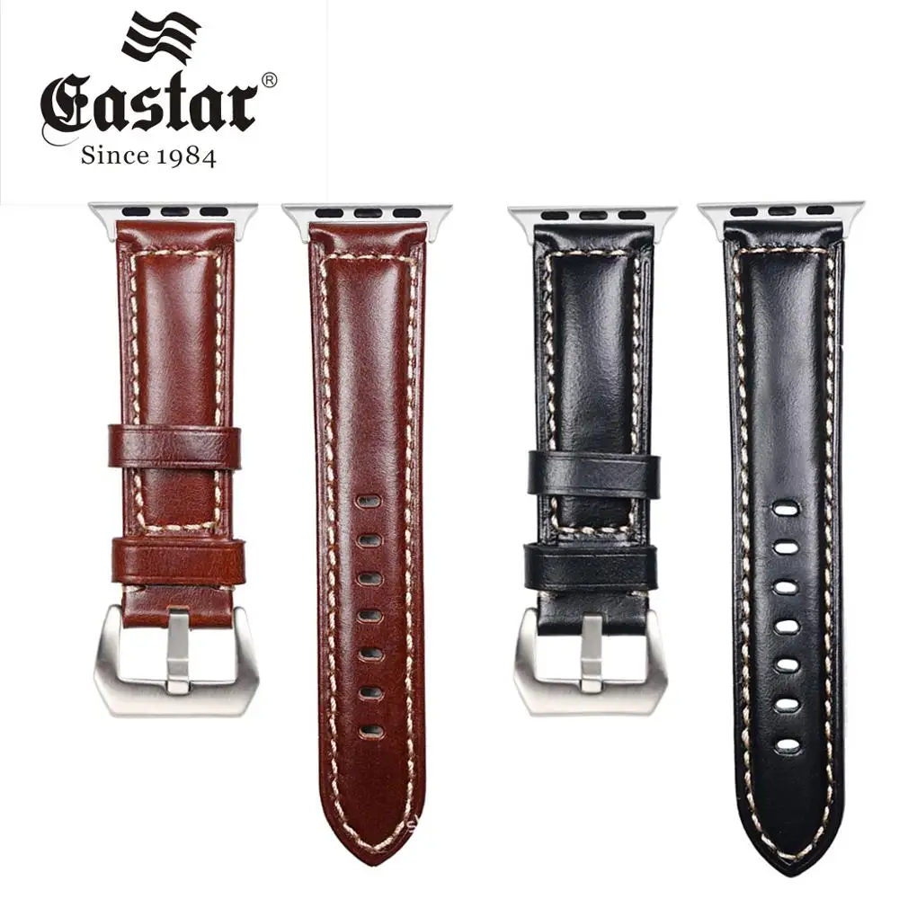 

Genuine Cow Leather Strap for apple watch band 42mm 44mm apple watch 4 5 38mm 40mm iwatch 3/2/1 correa replacement bracelet