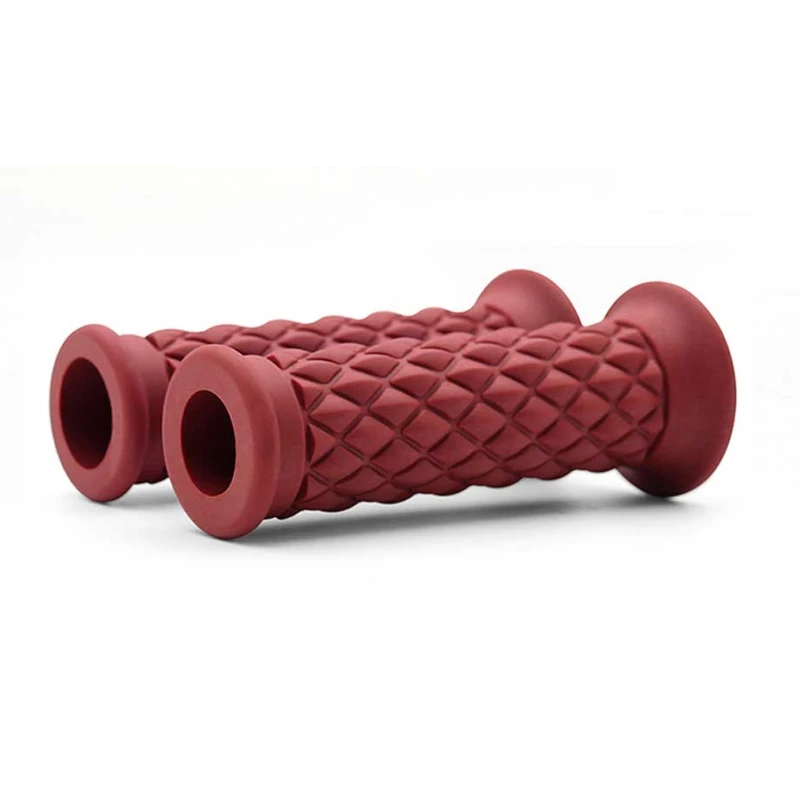 

22mm Motorcycle Rubber Handlebar Motorcycle Bike Vintage Hand Grip Bar End T21E