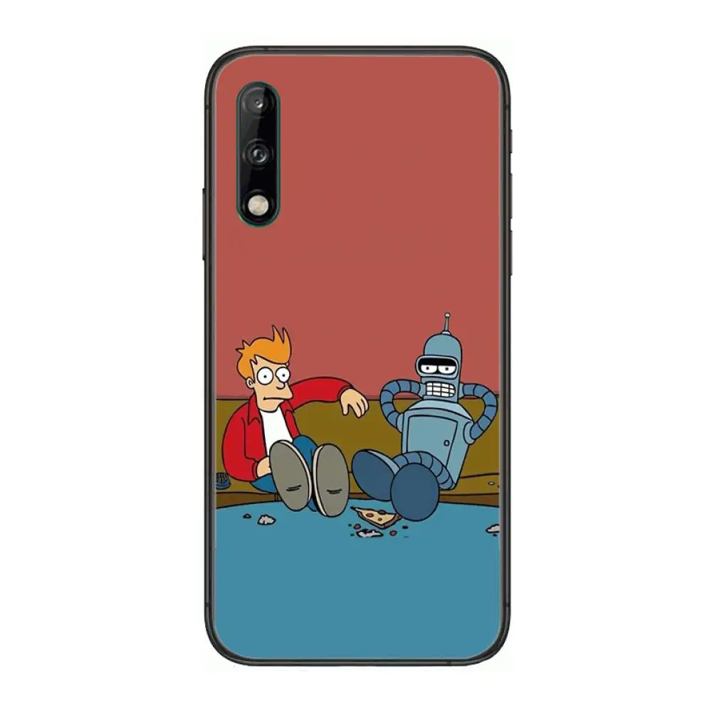 

Popular Cartoon characters Clear Phone Case For Huawei Y 5 6 7 8 9 A P S Pro 2020 2019 Black Etui Coque Hoesjes Comic Fashion