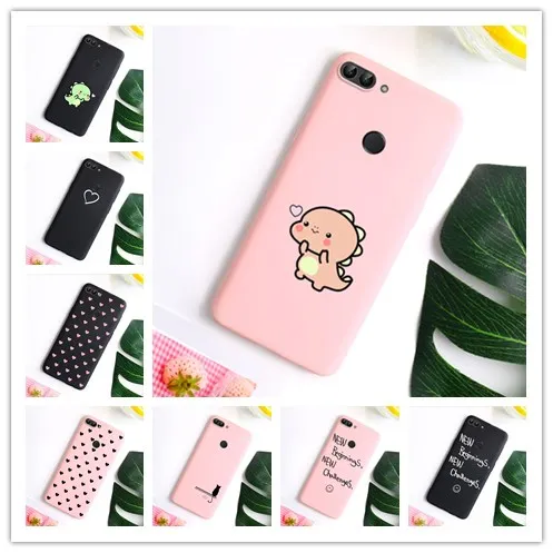 Для huawei P Smart Case TPU Мягкий силиконовый мультяшный персонаж Телефон задняя крышка