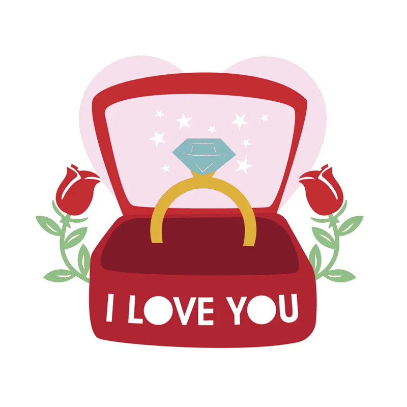 GJCrafts коробочка для кольца с бриллиантом штампы цветок металлические Вырубные