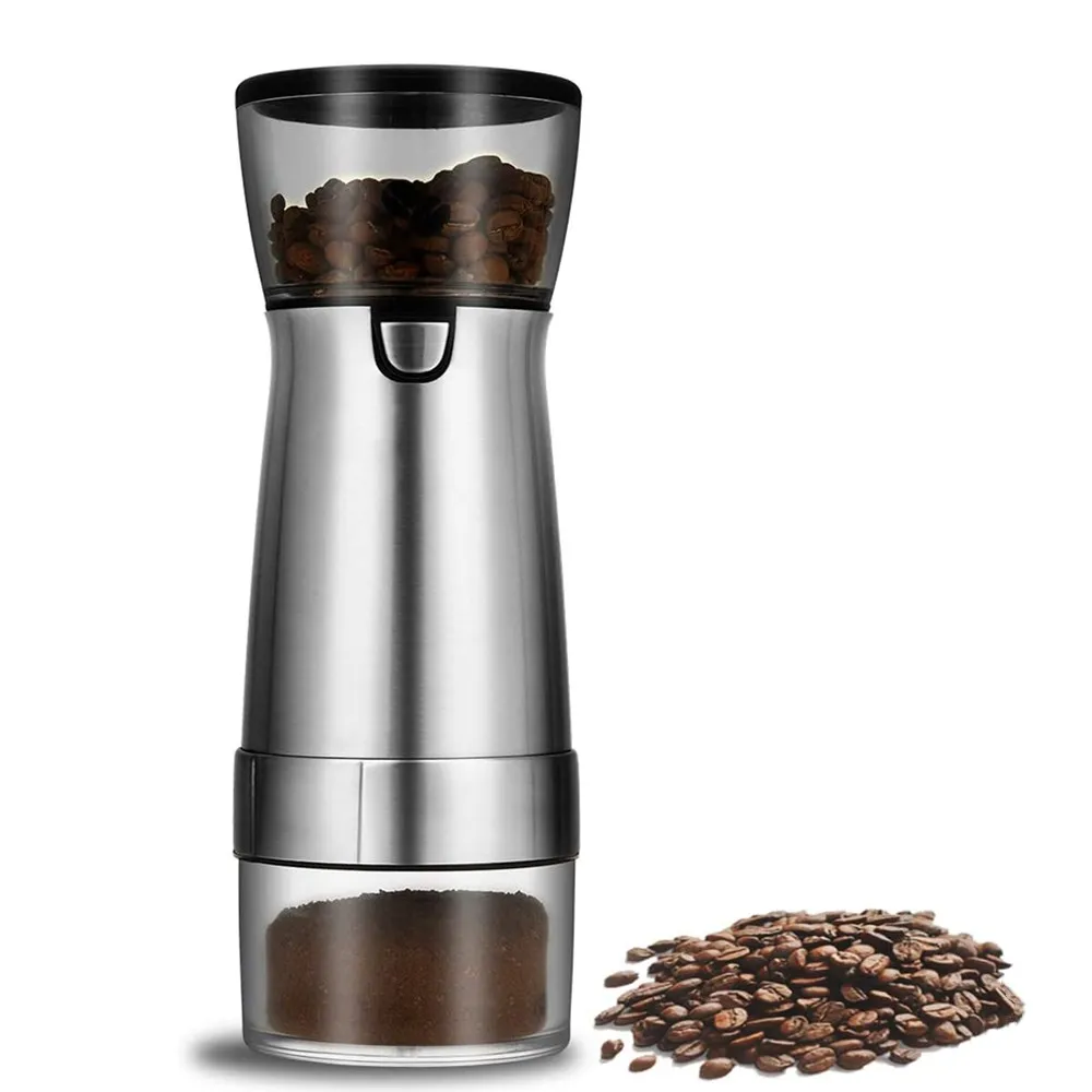 

New USB Rechargeable Coffee Grinder Stainless Steel Professional Coffee Bean Mill Machine for Nuts Beans Spices Grains Pepper