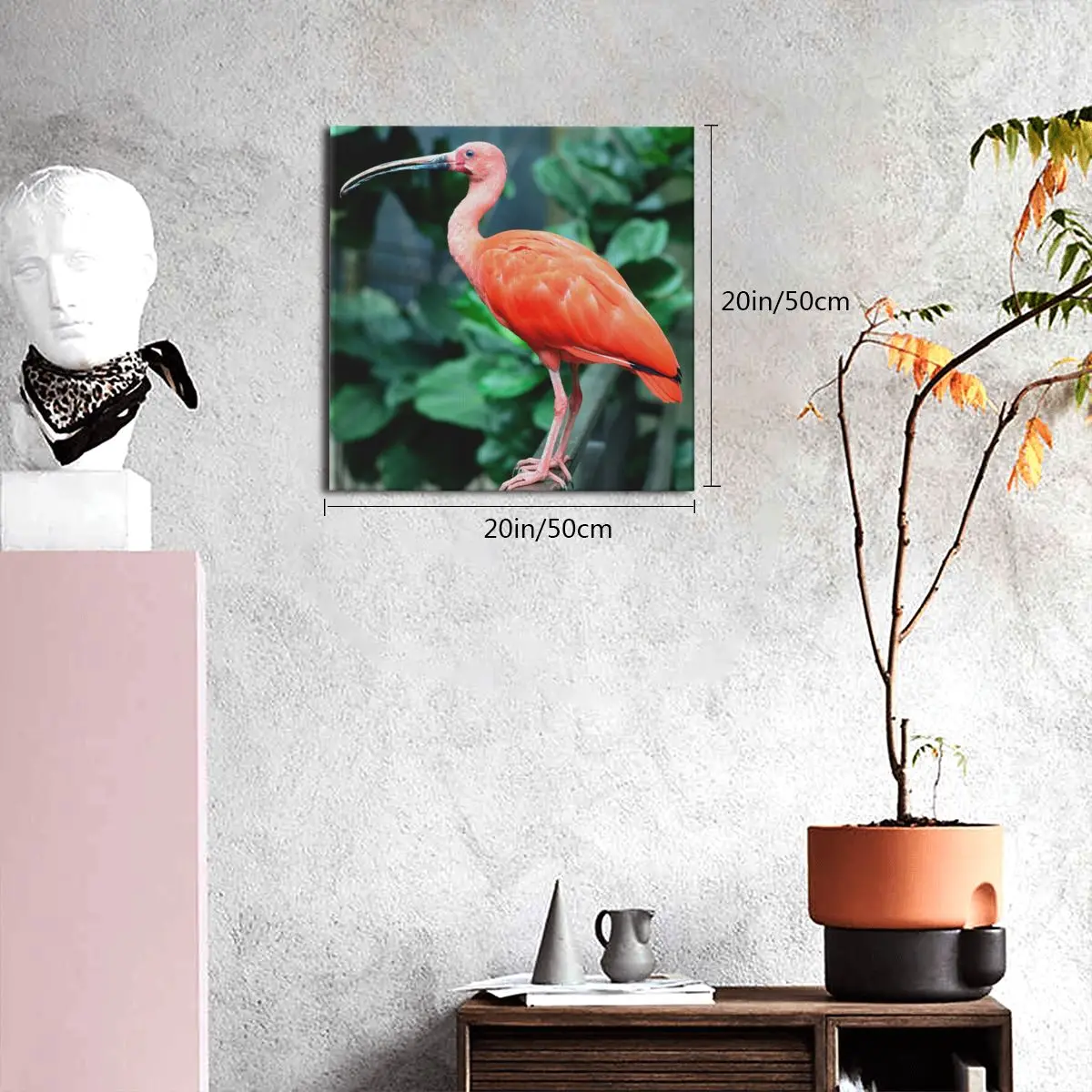 

Scarlet Ibis Photo Canvas Print Wall Art Painting Modern Picture Living Room Decoration