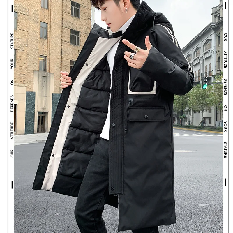 2019 Горячая Распродажа зимняя теплая ветрозащитная мужская куртка с капюшоном