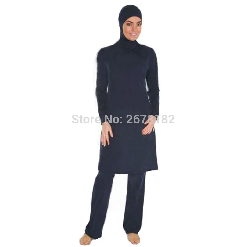 Полный охват скромные мусульманские купальники Исламский купальник для женщин