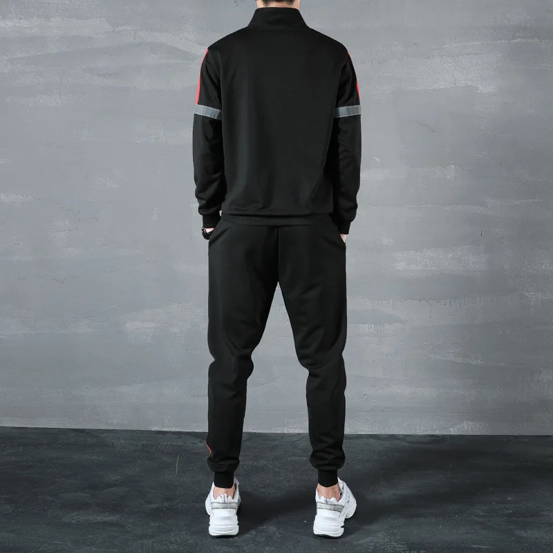 

Free Shipping Men Tracksuits 2021 Spring Men's Sets Casual Sportswear Set Zipper Hoodie+Pants 2PCS Fashion Sports Suit
