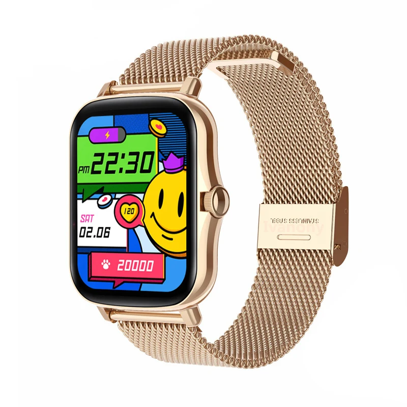 

Women's Wristwatch Receiving Call Custom Watchface Weather Forecast IP67 Waterproof Music Player Smartwatch Men PK P8 Plus GT