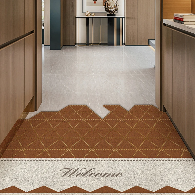 Скандинавский домашний дверной коврик не скользящий мат из ПВХ для кухни спальни