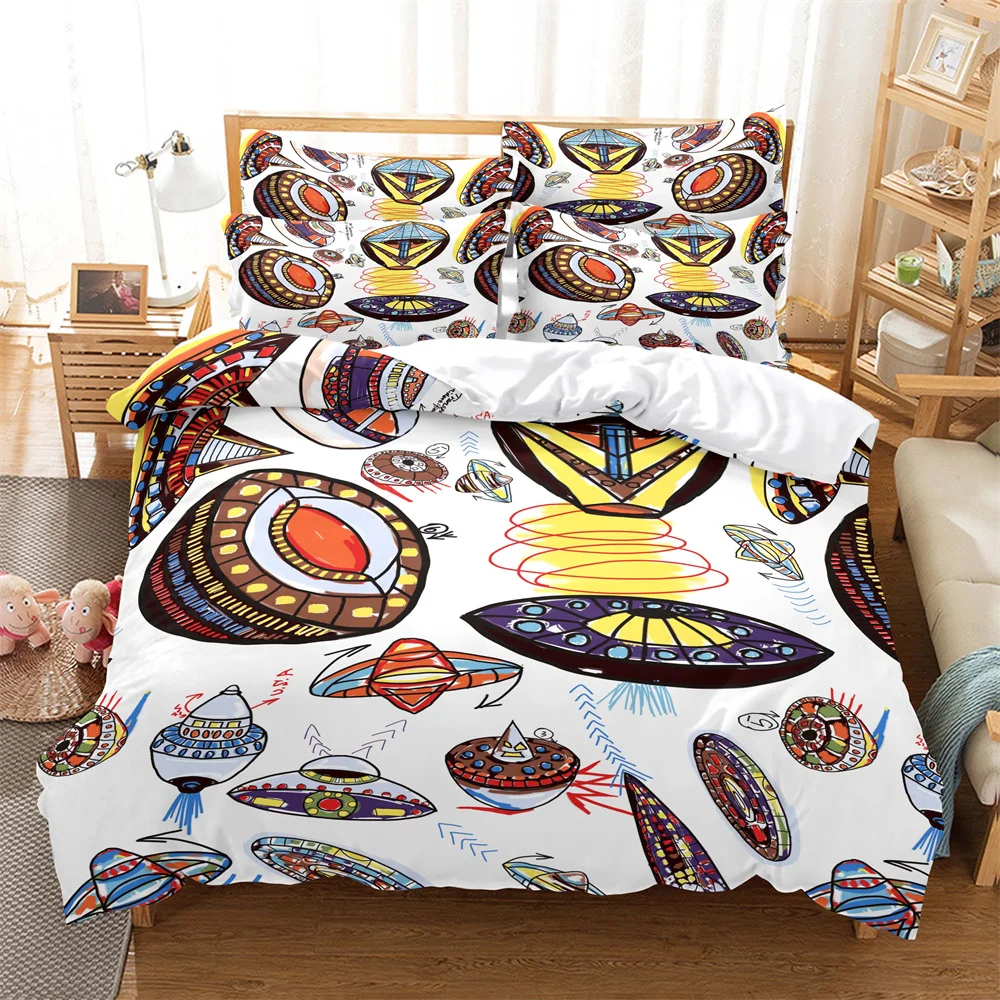

Games Bedding 3-piece Digital Printing Cartoon Plain Weave Craft For North America And Europe Bedding Set Queen