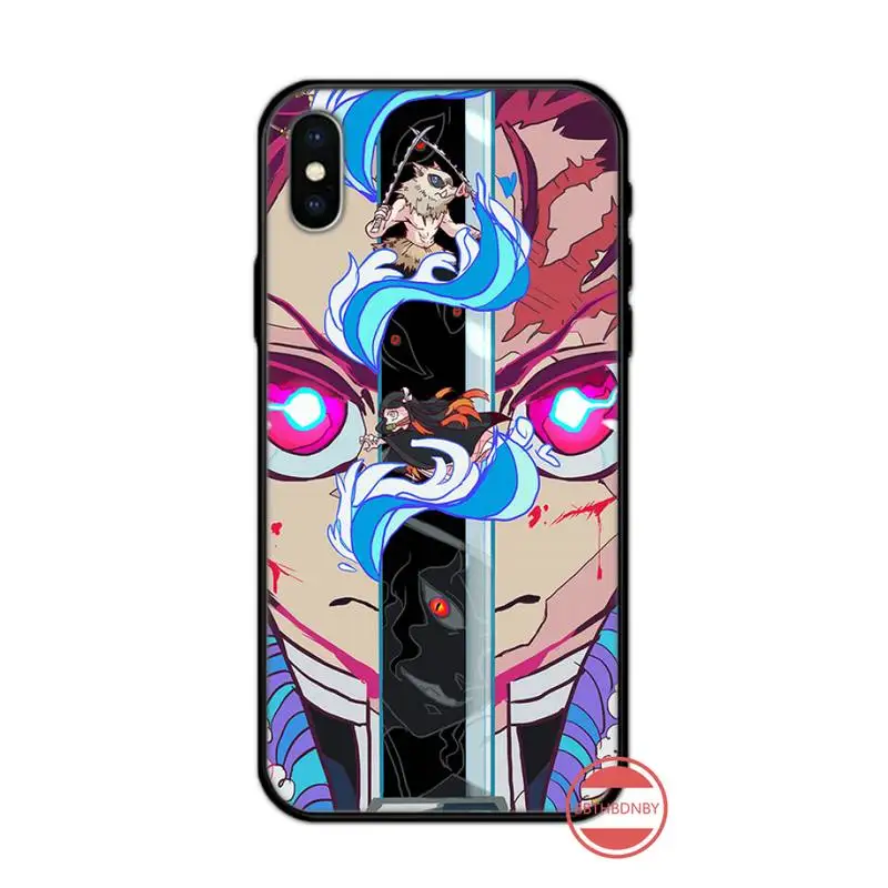 

Demon Slayer Kimetsu no Yaiba anime luxury Phone Case coque for iPhone 11 12 pro XS MAX 8 7 6 6S Plus X 5S SE 2020 XR